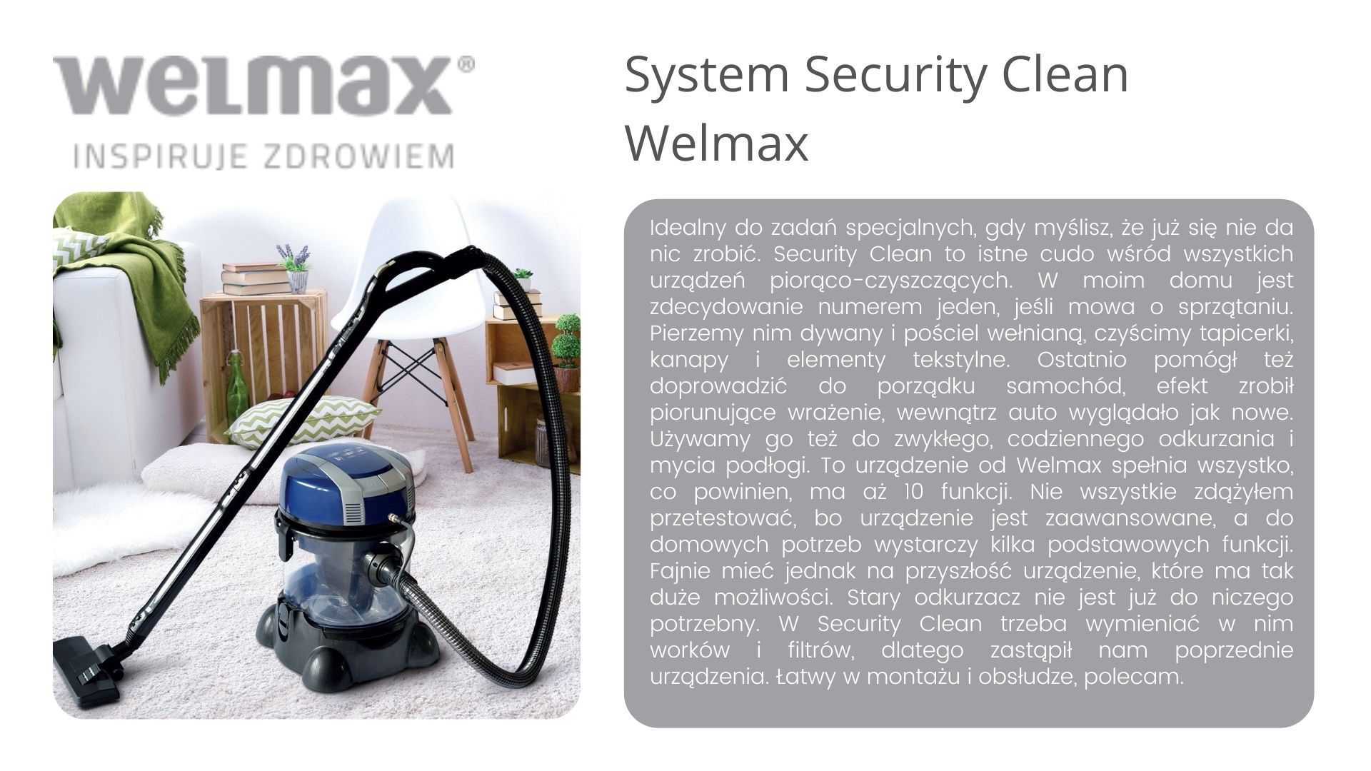Security clean Welmax opinie 1